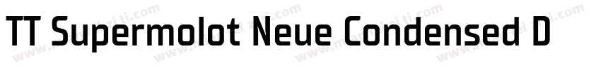 TT Supermolot Neue Condensed DmI字体转换